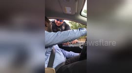 Police pull over couple to reveal pregnancy announcement