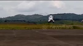 UN Helicopter has an engine failure