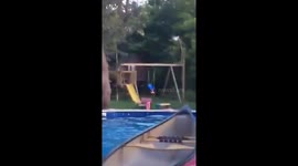 Canoe jump fail