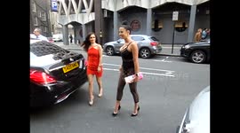 Pascal Craymer arrives at Lizzie Cundy's birthday party
