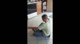 kid hoverboard fail