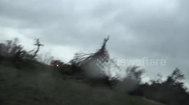 Violent tornado in Texas flips cars and rips trees out of the ground