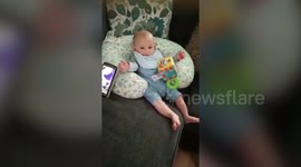 Baby stops crying after hearing recording of voice of dad who is in coma