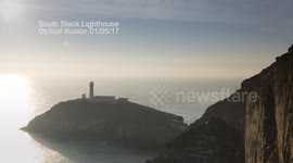 Incredible Video of double sunset which looks just like a scene from Starwars