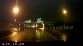 Slip 'n' slide on the exit ramp