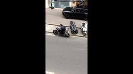 Tom Cruise filming Mission Impossibe 6 action sequence in Paris