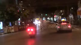 TLV motorcyclist hits jaywalker