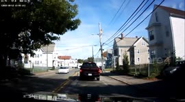 Semi Takes Out Traffic Lights
