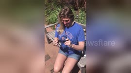 Colourblind woman gets emotional when seeing colours for the first time