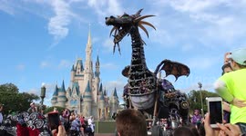 Maleficent Float Disney World Breathes Fire!!
