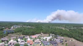 Trinity, Florida: Starkey Park Forest Fire - May 6, 2017
