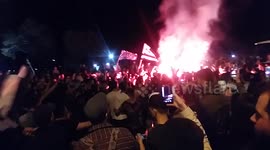 PAOK fans celebration