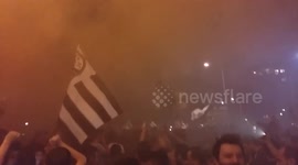 PAOK FANS CELEBRATE THE GREEK CUP #4