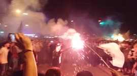 PAOK FANS CELEBRATE THE GREEK CUP #3