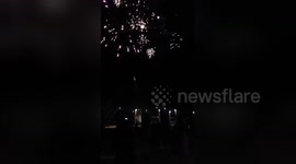 Newsflare Edit - Fireworks at the White Tower For PAOK's win