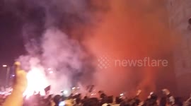 PAOK FANS CELEBRATE THE GREEK CUP #2
