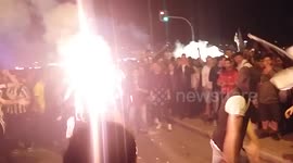 PAOK FANS CELEBRATE