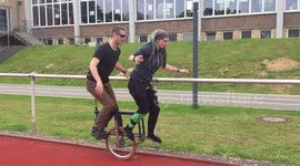 A unicycle made for two