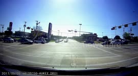 Dash Cam - Minor Accident Involving Grand Prairie, TX PD
