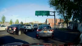 Young boy gets hit by car during New York rush hour
