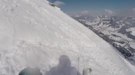 Skier has close call with avalanche in Austria