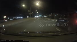Nasty crash on US highway