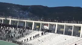 Clashes break out after Greek Cup final at Volos between PAOK and AEK