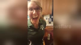 Baby says 'I love you' back to his mother