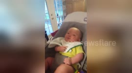 Newsflare Edit - Baby says 'I love you' back to his mother