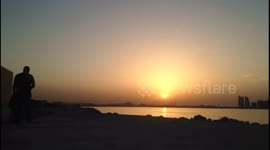 Stunning time lapse sunset video