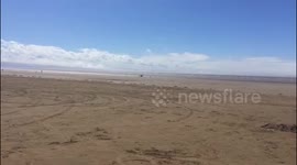 Sunny beach view