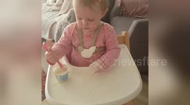 Newsflare Edit - 1yo dinner time mess