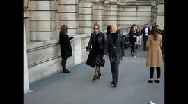 Sir Norman Foster arrives at the Pink Floyd exhibition at the V&A