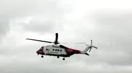 Coastguard Sikorsky S-92A helicopter G-MCGI visits Deeside, Scotland for MAYDAY event