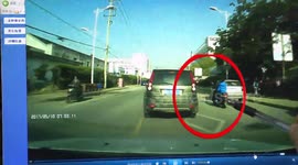 Boy gets run over after being knocked off scooter