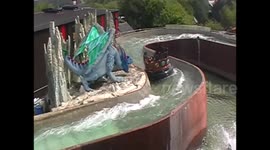 Legoland Vikings River Splash Fall at 15secs - Easy to fall on these Rides