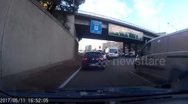 Van Driver Dangerously Speeds and Overtakes, Illegal U-Turn over Median Strip. Perth