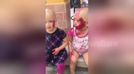 Baby Twins With Lipstick Fail