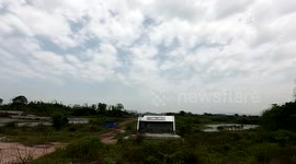 The subway station is built to the wilderness