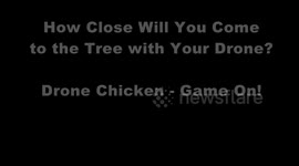 Drone Chicken Game One - Drone vs. Tree