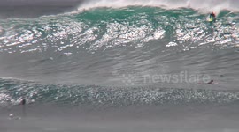 surfer on big wave