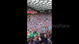 The Celta Vigo fans were in tremendous voice at Old Trafford yesterday