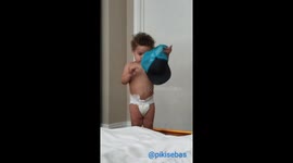 Sebastian showing his dancing skills