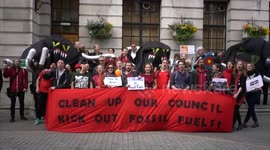 London march and protest Kick out Fossil Fuel Investments from Pension Funds