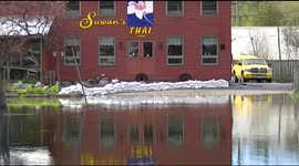 Village in Northern Ontario Flooded