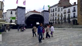 WOMAD World Of Music, Arts & Dance medieval Wooden stilts