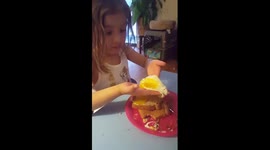 Four year old and slimy egg