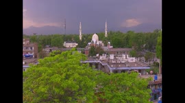 Beautiful view of Masjad and church