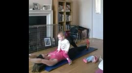 Exercising with a 17 month old toddler
