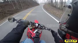 CRF450R SUPERMOTO CRASH AT DEALS GAP